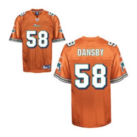 Karlos Dansby Miami Football Jersey - Miami #58 Football Jersey(Orange)