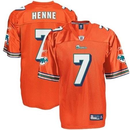 Chad Henne Miami Football Jersey - Miami #7 Football Jersey(Orange)