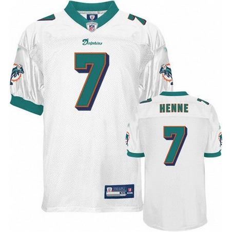 Chad Henne Miami Football Jersey - Miami #7 Football Jersey(White)