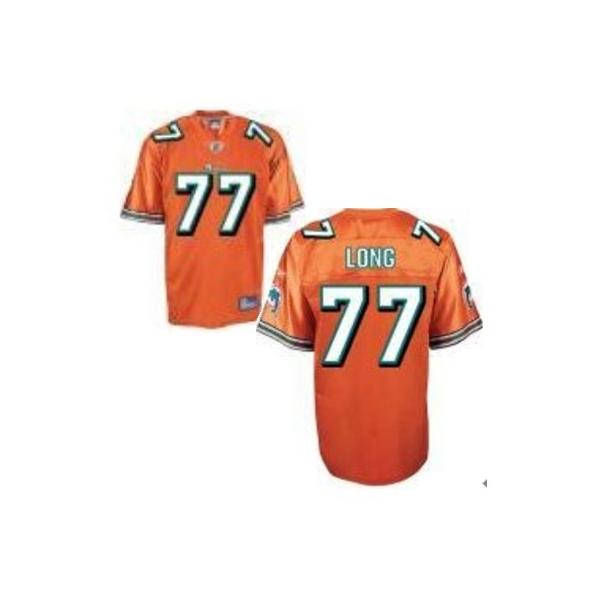 Jack Long Miami Football Jersey - Miami #77 Football Jersey(Orange)