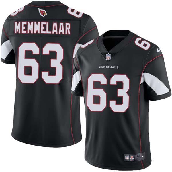 Black Dale Memmelaar Cardinals #63 Stitched American Football Jersey Custom Sewn-on Patches Mens Womens Youth