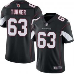 Black Herschel Turner Cardinals #63 Stitched American Football Jersey Custom Sewn-on Patches Mens Womens Youth