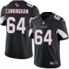 Black Rick Cunningham Cardinals #64 Stitched American Football Jersey Custom Sewn-on Patches Mens Womens Youth