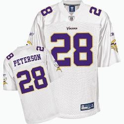 Adrian Peterson Minnesota Football Jersey - Minnesota #28 Football Jersey(Full White)