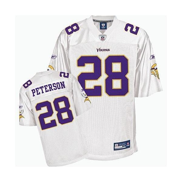 Adrian Peterson Minnesota Football Jersey - Minnesota #28 Football Jersey(Full White)