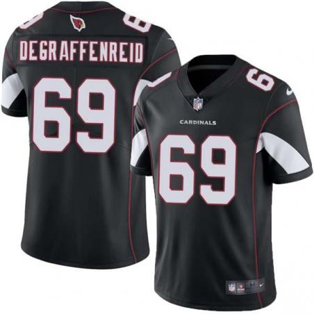 Black Allen DeGraffenreid Cardinals #69 Stitched American Football Jersey Custom Sewn-on Patches Mens Womens Youth