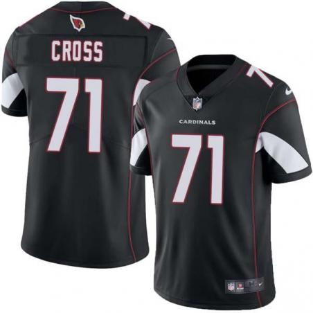 Black Bobby Cross Cardinals #71 Stitched American Football Jersey Custom Sewn-on Patches Mens Womens Youth