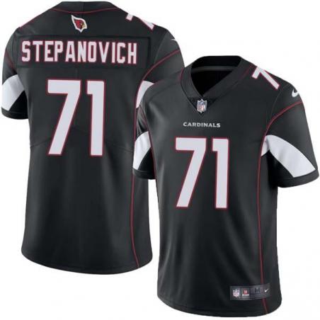 Black Alex Stepanovich Cardinals #71 Stitched American Football Jersey Custom Sewn-on Patches Mens Womens Youth