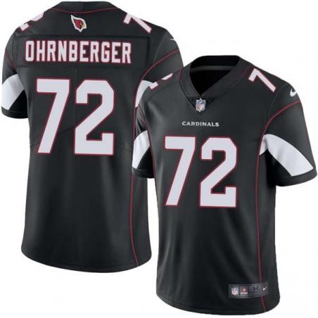 Black Rich Ohrnberger Cardinals #72 Stitched American Football Jersey Custom Sewn-on Patches Mens Womens Youth