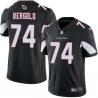 Black Scott Bergold Cardinals #74 Stitched American Football Jersey Custom Sewn-on Patches Mens Womens Youth