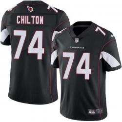 Black Gene Chilton Cardinals #74 Stitched American Football Jersey Custom Sewn-on Patches Mens Womens Youth