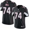 Black Scott Dill Cardinals #74 Stitched American Football Jersey Custom Sewn-on Patches Mens Womens Youth