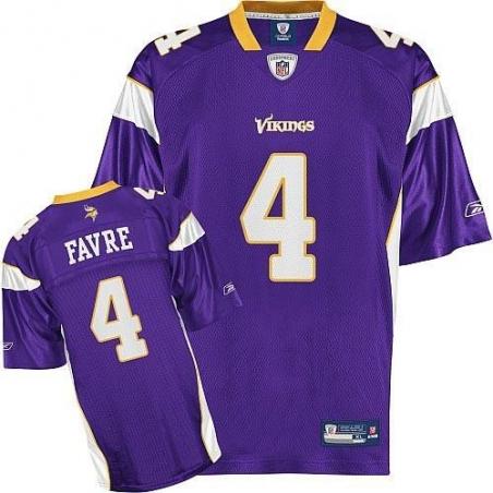 Brett Favre Minnesota Football Jersey - Minnesota #4 Football Jersey(Purple)