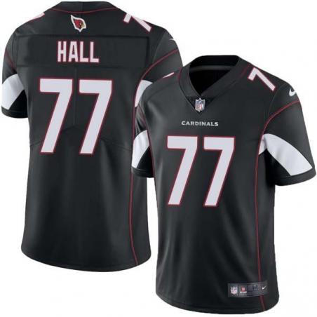 Black Johnny Hall Cardinals #77 Stitched American Football Jersey Custom Sewn-on Patches Mens Womens Youth