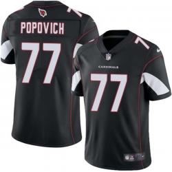 Black Milt Popovich Cardinals #77 Stitched American Football Jersey Custom Sewn-on Patches Mens Womens Youth