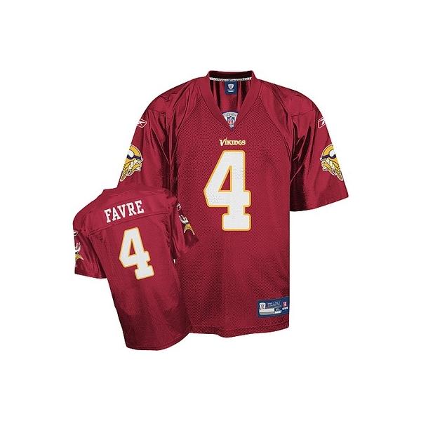 Brett Favre Minnesota Football Jersey - Minnesota #4 Football Jersey(Red)