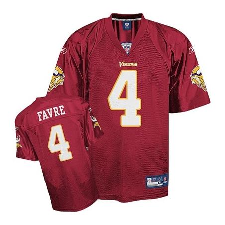 Brett Favre Minnesota Football Jersey - Minnesota #4 Football Jersey(Red)