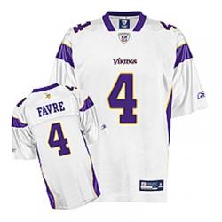 Brett Favre Minnesota Football Jersey - Minnesota #4 Football Jersey(White)