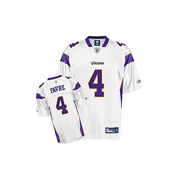 Brett Favre Minnesota Football Jersey - Minnesota #4 Football Jersey(White)