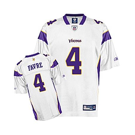 Brett Favre Minnesota Football Jersey - Minnesota #4 Football Jersey(White)