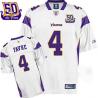 Brett Favre Minnesota Football Jersey - Minnesota #4 Football Jersey(White 50th)