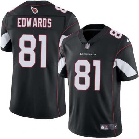 Black Anthony Edwards Cardinals #81 Stitched American Football Jersey Custom Sewn-on Patches Mens Womens Youth