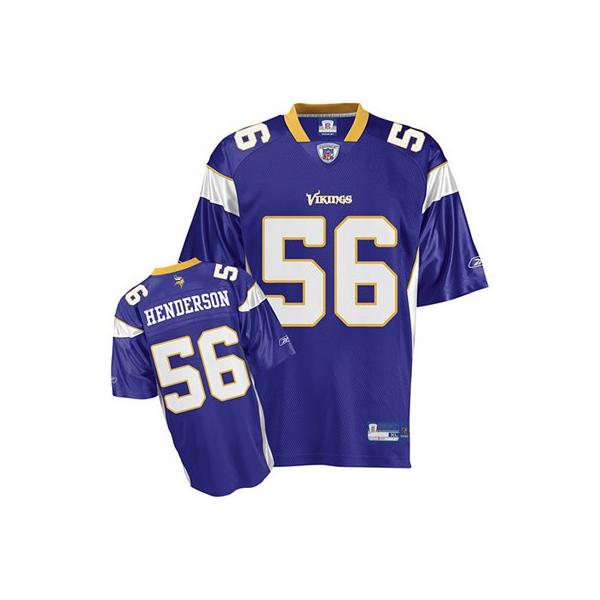 E.J.Henderson Minnesota Football Jersey - Minnesota #56 Football Jersey(Purple)