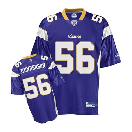 E.J.Henderson Minnesota Football Jersey - Minnesota #56 Football Jersey(Purple)