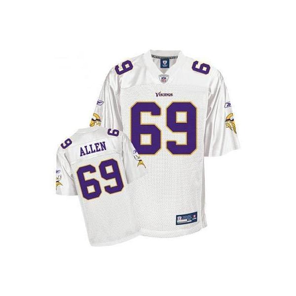 Jared Allen Minnesota Football Jersey - Minnesota #69 Football Jersey(Full White)