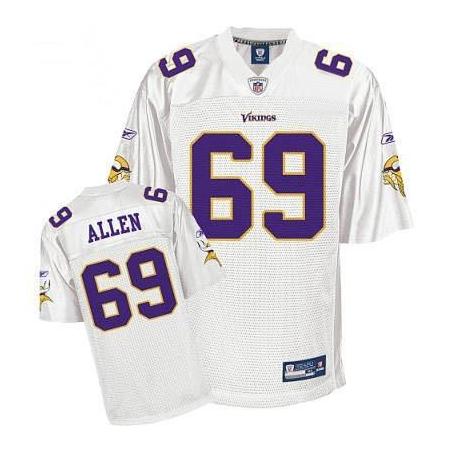 Jared Allen Minnesota Football Jersey - Minnesota #69 Football Jersey(Full White)