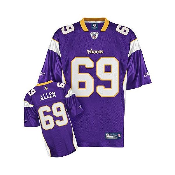 Jared Allen Minnesota Football Jersey - Minnesota #69 Football Jersey(Purple)