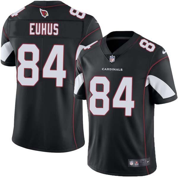 Black Tim Euhus Cardinals #84 Stitched American Football Jersey Custom Sewn-on Patches Mens Womens Youth