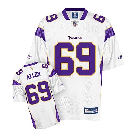 Jared Allen Minnesota Football Jersey - Minnesota #69 Football Jersey(White)