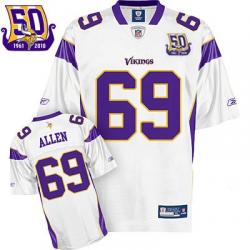 Jared Allen Minnesota Football Jersey - Minnesota #69 Football Jersey(White 50th)