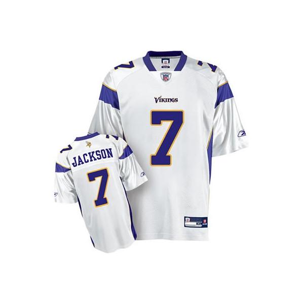 Tarvaris Jackson Minnesota Football Jersey - Minnesota #7 Football Jersey(White)