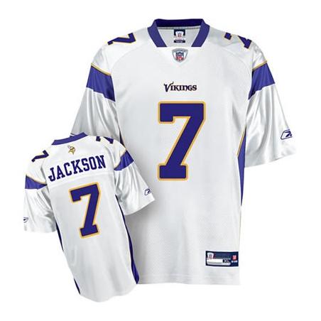 Tarvaris Jackson Minnesota Football Jersey - Minnesota #7 Football Jersey(White)