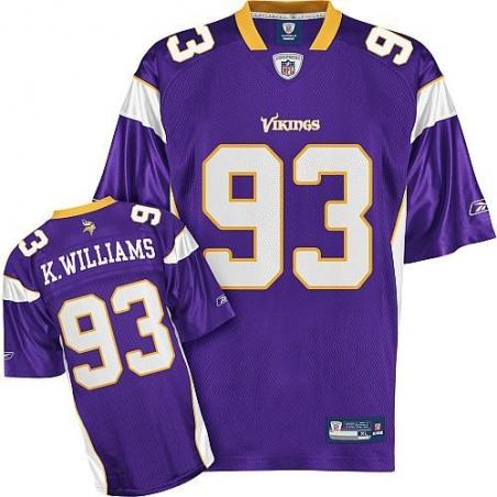 Kevin Williams Minnesota Football Jersey - Minnesota #93 Football Jersey(Purple)