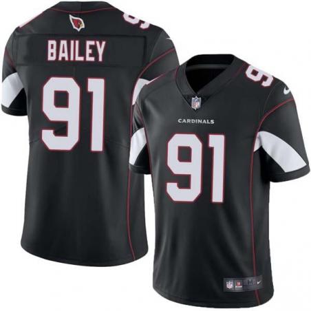 Black Rodney Bailey Cardinals #91 Stitched American Football Jersey Custom Sewn-on Patches Mens Womens Youth