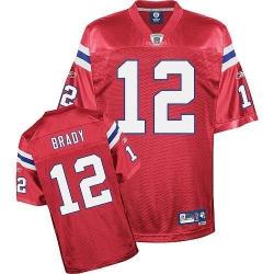 Tom Brady New England Football Jersey - New England #12 Football Jersey(Red)