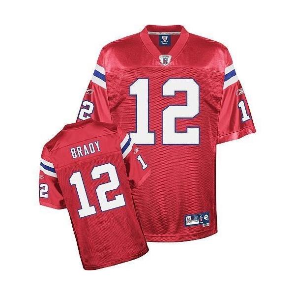 Tom Brady New England Football Jersey - New England #12 Football Jersey(Red)