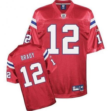 Tom Brady New England Football Jersey - New England #12 Football Jersey(Red)