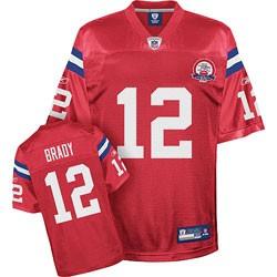 Tom Brady New England Football Jersey - New England #12 Football Jersey(Red 50th)