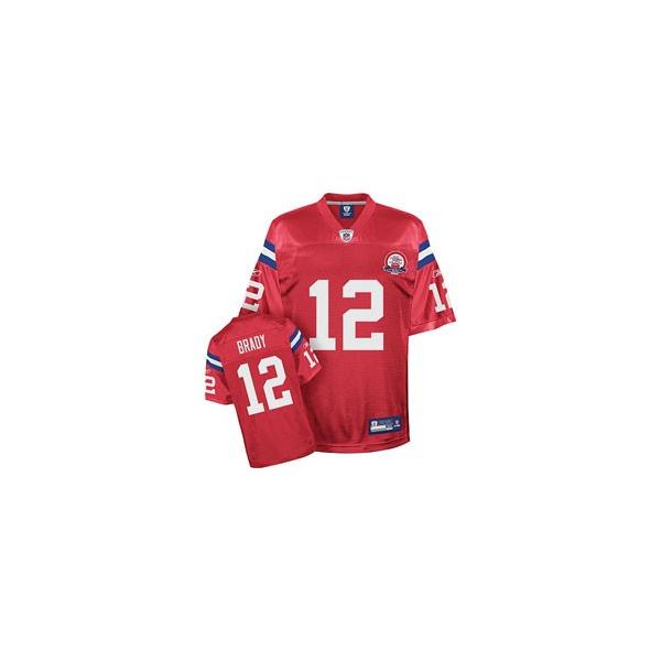 Tom Brady New England Football Jersey - New England #12 Football Jersey(Red 50th)