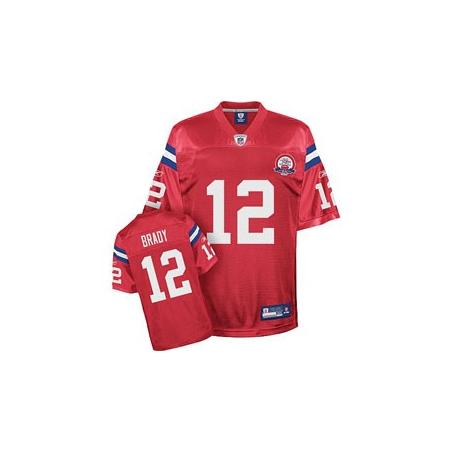 Tom Brady New England Football Jersey - New England #12 Football Jersey(Red 50th)