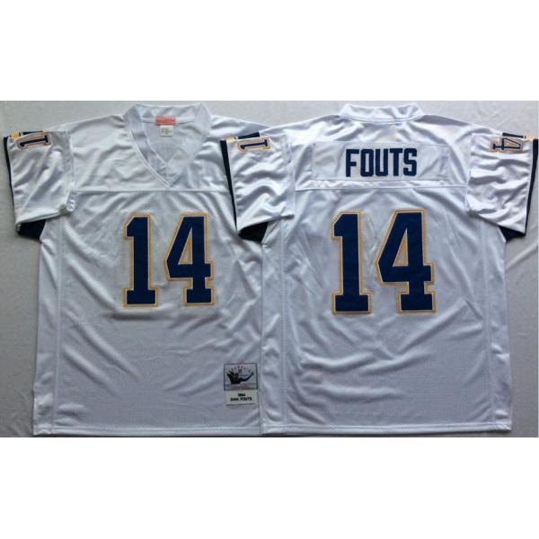 Dan Fouts San Diego Football Jersey - San Diego #14 Football Jersey(White Throwback)