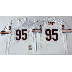 Richard Dent Football Jersey - Chicago #95 Jersey(White Throwback)