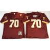 Sam Huff Washington Football Jersey - Washington #70 Football Jersey(Red Throwback)