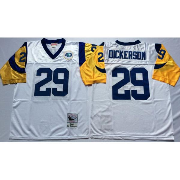 Eric Dickerson St. Louis Football Jersey - St Louis #29 Football Jersey(White Throwback)