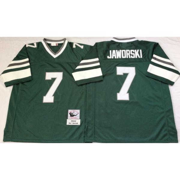 Ron Jaworski Philadelphia Football Jersey - Philadelphia #7 Football Jersey(Green Throwback)