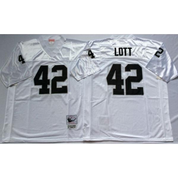 Ronnie Lott Oakland Football Jersey - Oakland #42 Football Jersey(White Throwback)